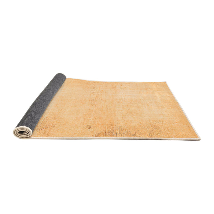 Sideview of Solid Orange Modern Rug, abs5636org