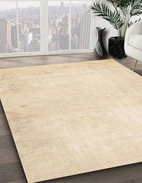 Abstract Golden Blonde Gold Solid Rug, abs5636