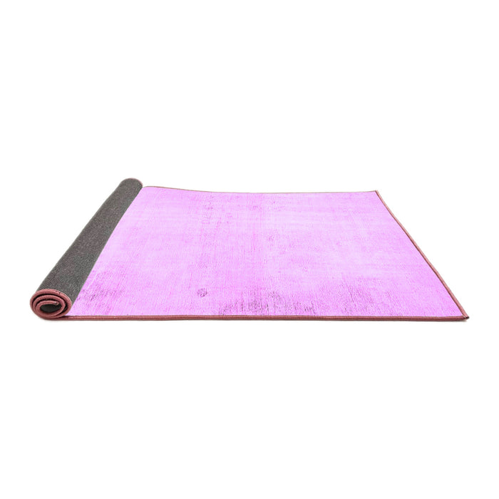 Sideview of Solid Purple Modern Rug, abs5636pur