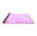 Sideview of Solid Purple Modern Rug, abs5636pur