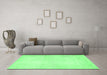 Machine Washable Solid Emerald Green Modern Area Rugs in a Living Room,, wshabs5636emgrn