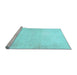 Sideview of Machine Washable Solid Light Blue Modern Rug, wshabs5636lblu