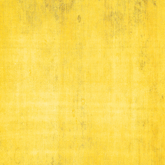 Square Solid Yellow Modern Rug, abs5636yw