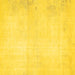 Square Solid Yellow Modern Rug, abs5636yw