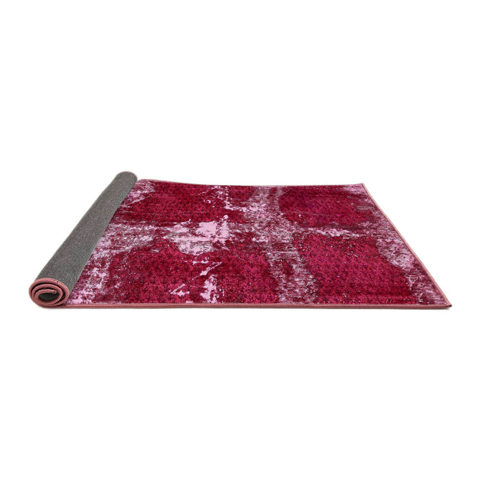Sideview of Abstract Pink Persian Rug, abs5637