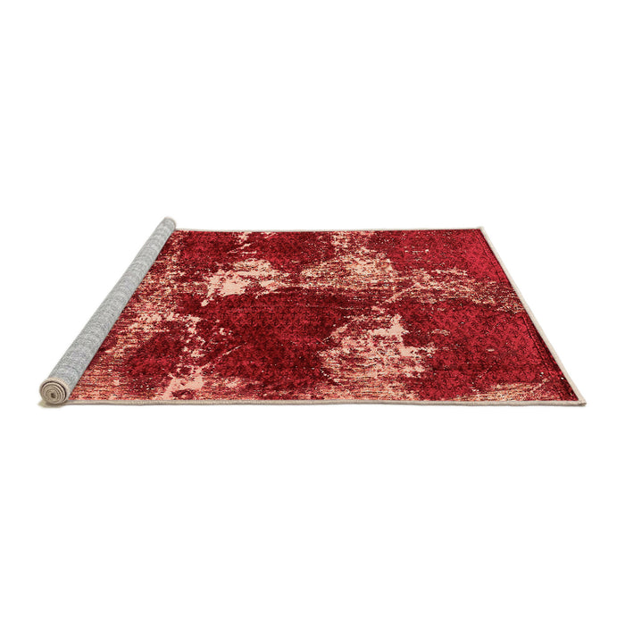 Sideview of Machine Washable Persian Orange Bohemian Area Rugs, wshabs5637org