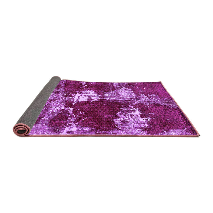 Sideview of Persian Purple Bohemian Rug, abs5637pur