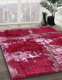 Abstract Pink Persian Rug, abs5637