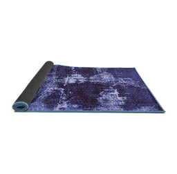 Sideview of Persian Blue Bohemian Rug, abs5637blu
