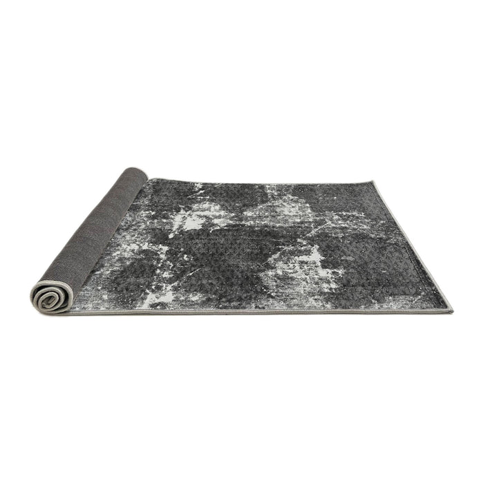 Sideview of Persian Gray Bohemian Rug, abs5637gry