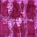 Square Machine Washable Persian Pink Bohemian Rug, wshabs5637pnk