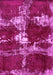 Machine Washable Persian Pink Bohemian Rug, wshabs5637pnk
