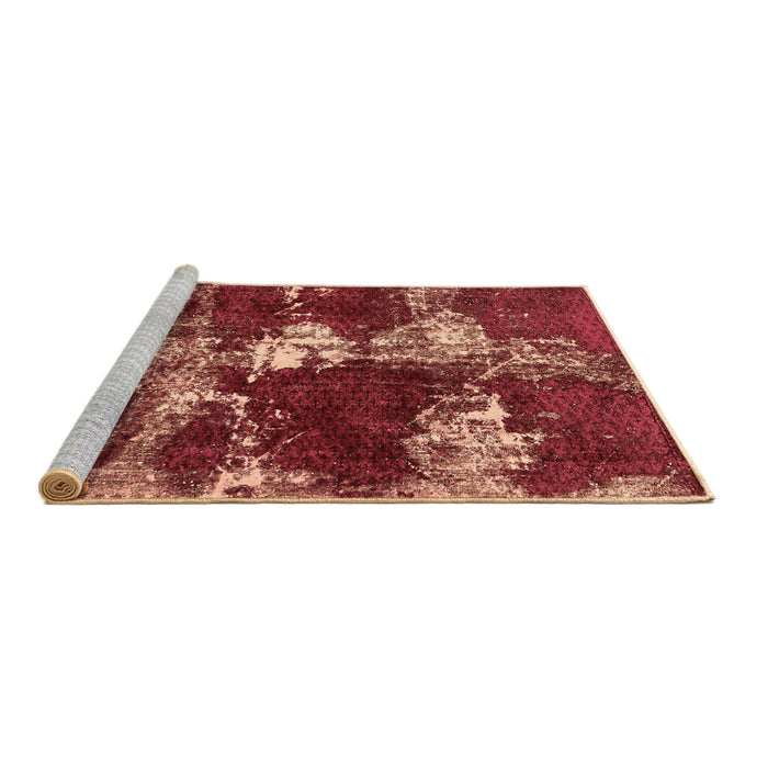Sideview of Machine Washable Persian Brown Bohemian Rug, wshabs5637brn