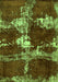 Machine Washable Persian Green Bohemian Area Rugs, wshabs5637grn