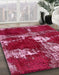 Machine Washable Abstract Pink Rug in a Family Room, wshabs5637