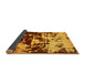 Sideview of Abstract Yellow Modern Rug, abs5638yw