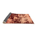 Sideview of Abstract Orange Modern Rug, abs5638org