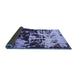 Sideview of Abstract Blue Modern Rug, abs5638blu