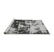 Sideview of Machine Washable Abstract Gray Modern Rug, wshabs5638gry