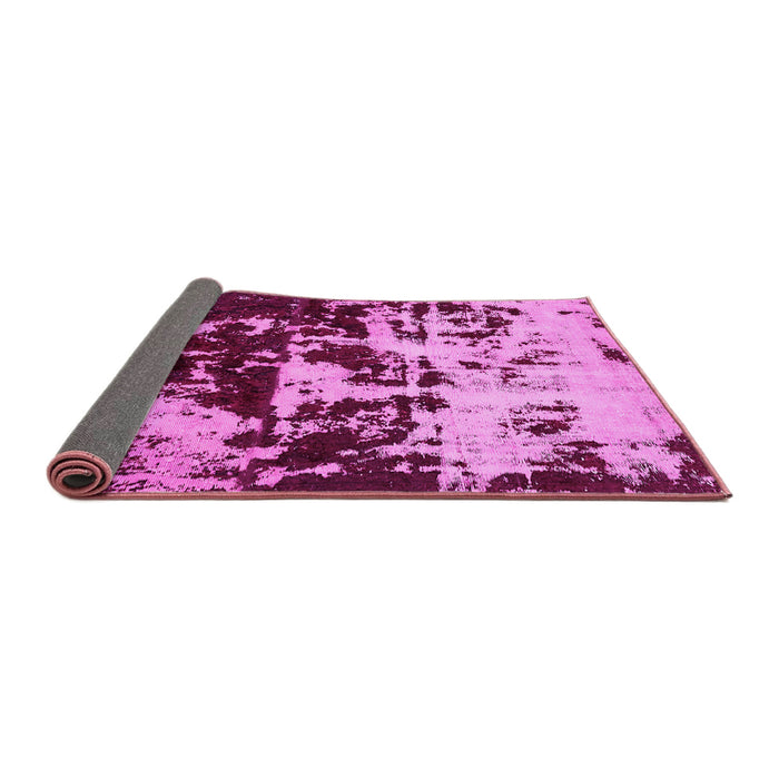 Sideview of Abstract Pink Modern Rug, abs5638pnk