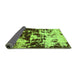 Sideview of Abstract Green Modern Rug, abs5638grn