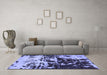 Machine Washable Abstract Blue Modern Rug in a Living Room, wshabs5638blu