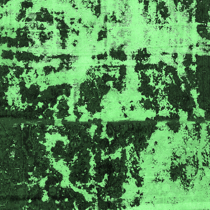 Machine Washable Abstract Emerald Green Modern Area Rugs, wshabs5638emgrn