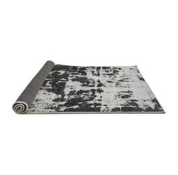 Sideview of Abstract Gray Modern Rug, abs5638gry