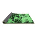 Sideview of Abstract Emerald Green Modern Rug, abs5638emgrn