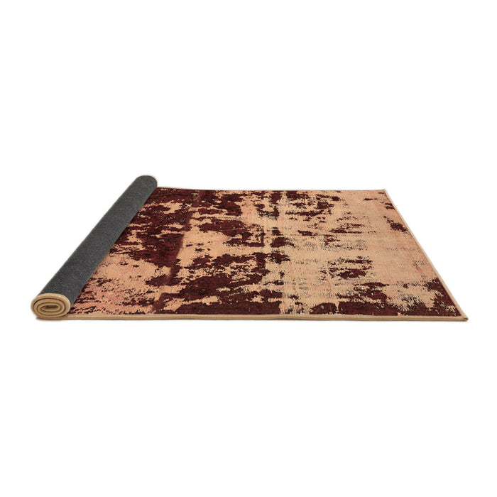 Sideview of Abstract Brown Modern Rug, abs5638brn