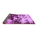 Sideview of Abstract Purple Modern Rug, abs5638pur