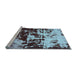 Sideview of Machine Washable Abstract Light Blue Modern Rug, wshabs5638lblu