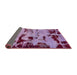 Sideview of Abstract Bright Lilac Purple Persian Rug, abs5639