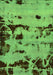 Machine Washable Persian Green Bohemian Area Rugs, wshabs5639grn