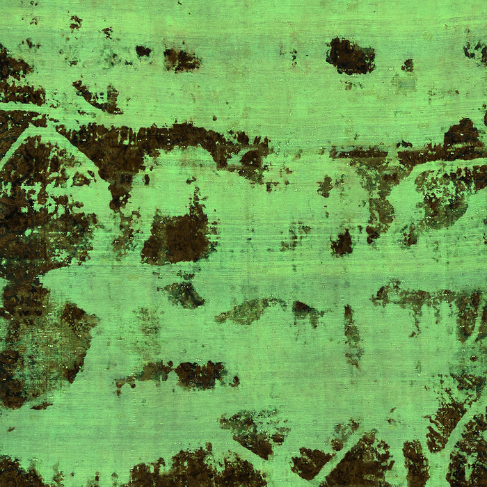 Machine Washable Persian Green Bohemian Area Rugs, wshabs5639grn