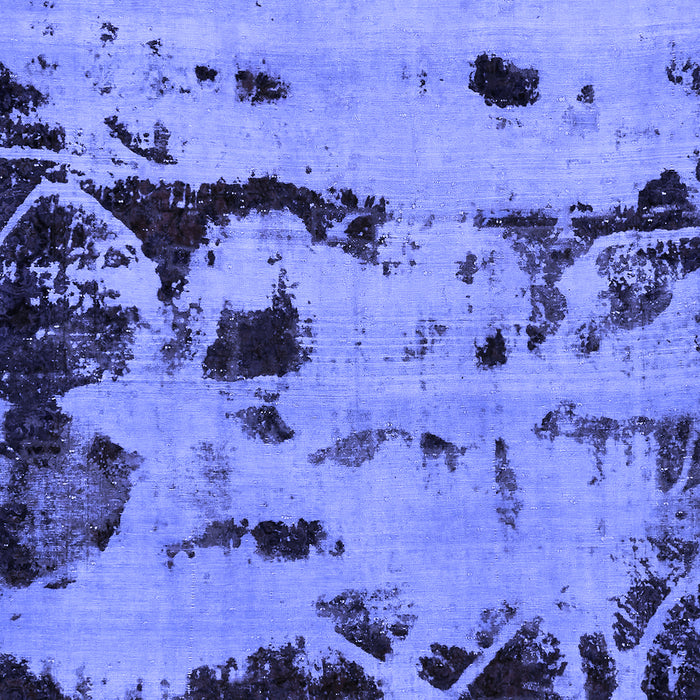 Machine Washable Persian Blue Bohemian Rug, wshabs5639blu