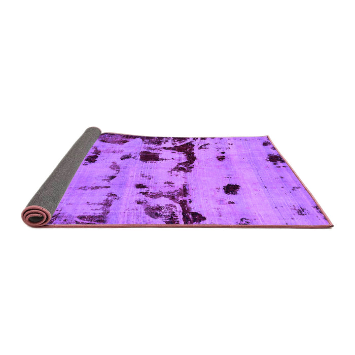 Sideview of Persian Purple Bohemian Rug, abs5639pur