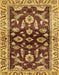 Abstract Saffron Red Oriental Rug, abs563