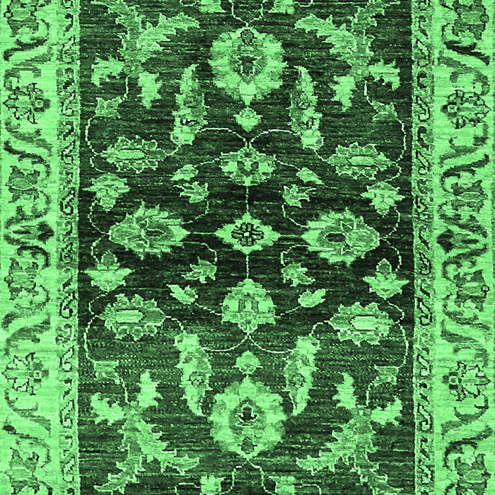 Oriental Emerald Green Traditional Rug, abs563emgrn