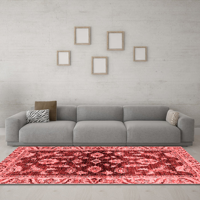 Traditional Red Washable Rugs