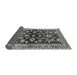 Sideview of Oriental Gray Traditional Rug, abs563gry