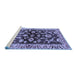 Sideview of Machine Washable Oriental Blue Traditional Rug, wshabs563blu