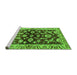 Sideview of Machine Washable Oriental Green Traditional Area Rugs, wshabs563grn