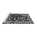 Sideview of Machine Washable Oriental Gray Traditional Rug, wshabs563gry