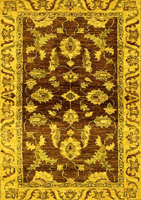 Oriental Yellow Traditional Rug, abs563yw