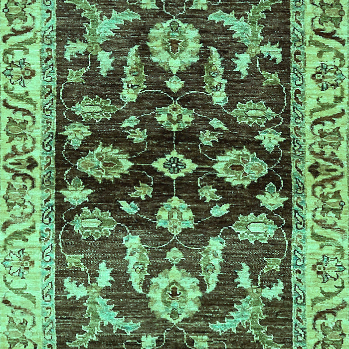 Machine Washable Oriental Turquoise Traditional Area Rugs, wshabs563turq