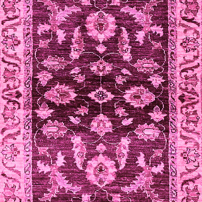 Machine Washable Oriental Pink Traditional Rug, wshabs563pnk