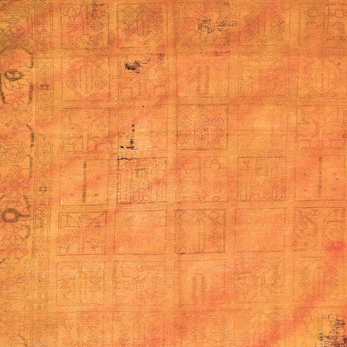 Machine Washable Abstract Orange Modern Area Rugs, wshabs5640org