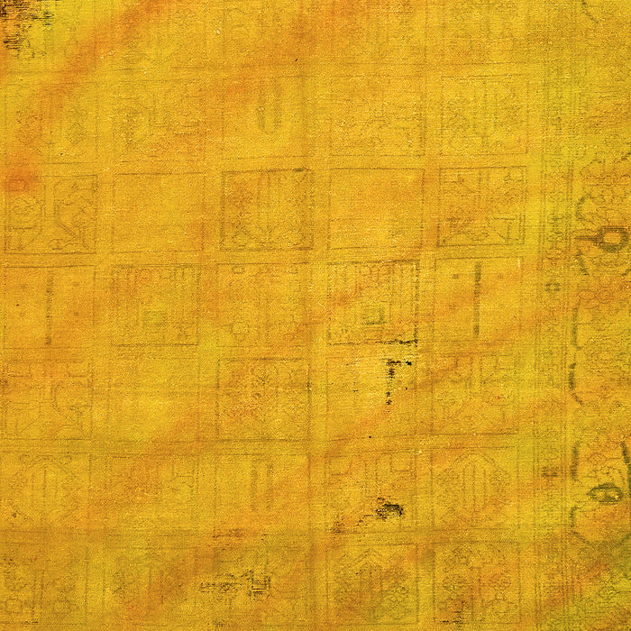 Machine Washable Abstract Yellow Modern Rug, wshabs5640yw