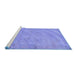 Sideview of Machine Washable Abstract Blue Modern Rug, wshabs5640blu